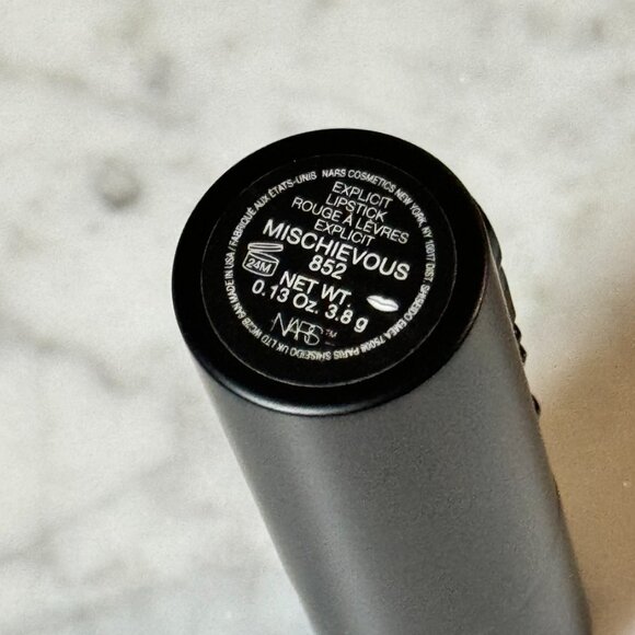 NARS Explicit Lipstick | 852 Mischievous (Hot papaya) | NEW MAKEUP - Picture 2 of 4